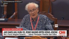 VIDEO: Jadi Saksi Ahli Kubu 03, Romo Magnis Kritik Keras Jokowi