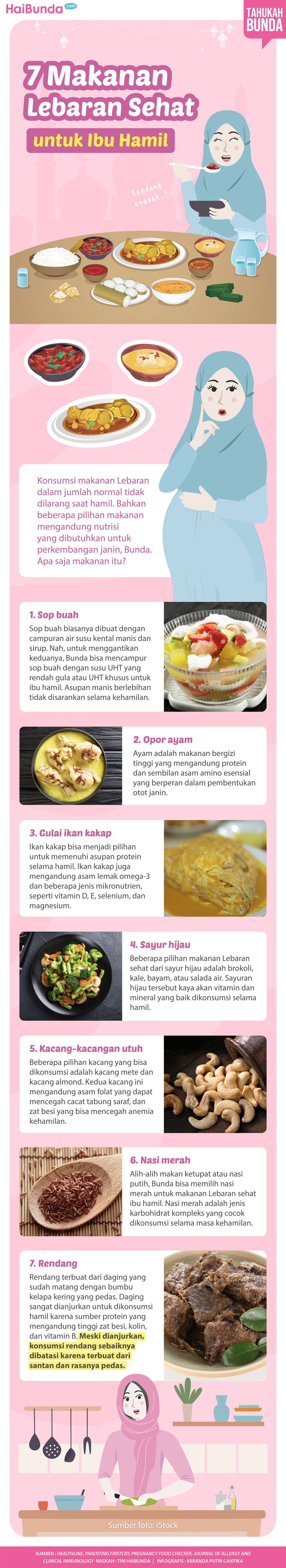 Infografis makanan ibu hamil