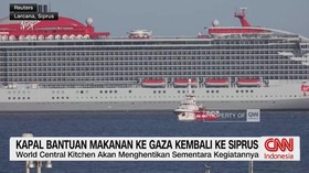 VIDEO: Kapal Bantuan Makanan Ke Gaza Kembali Ke Siprus