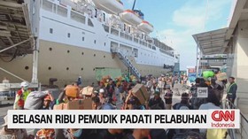 VIDEO: Belasan Ribu Pemudik Padati Pelabuhan