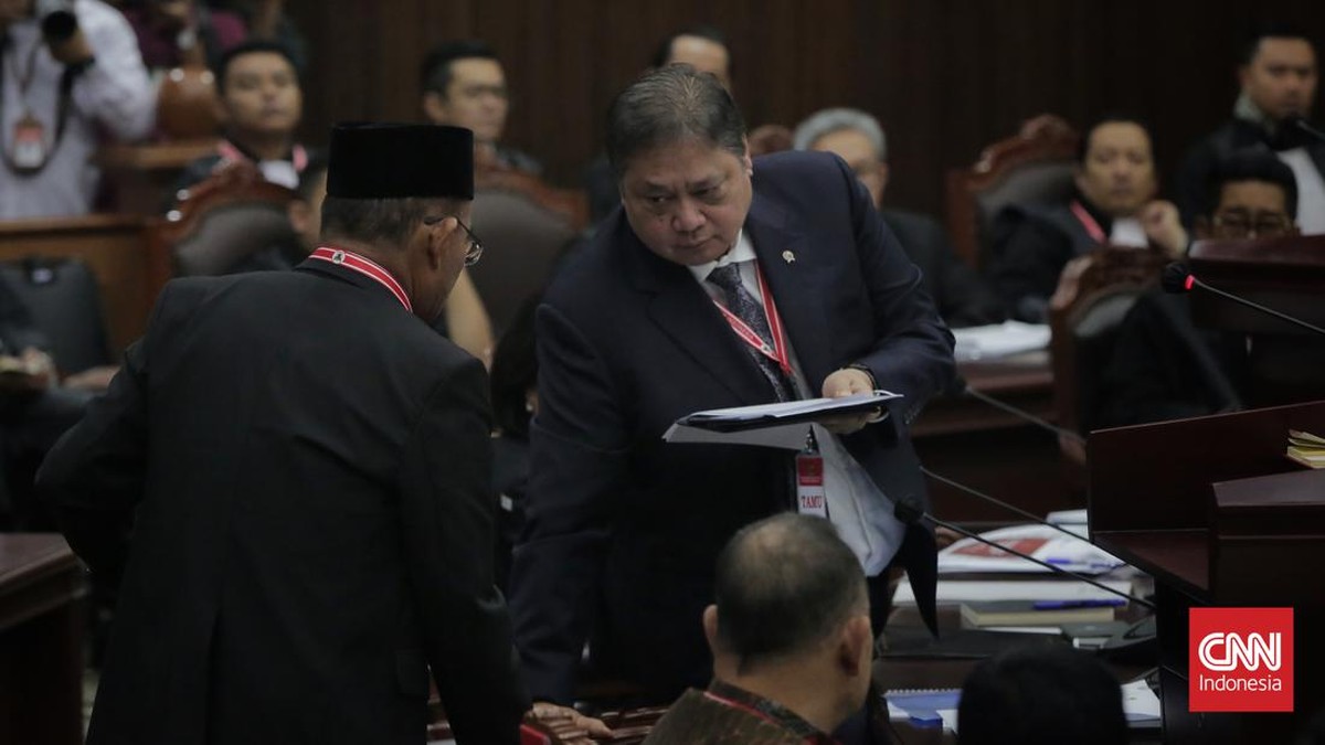 FOTO: 4 Menteri Jokowi Jadi Saksi Sidang Sengketa Pilpres 2024