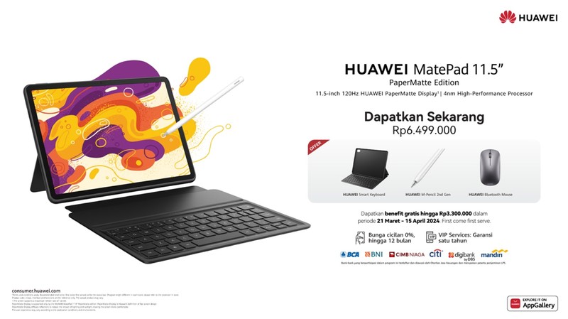 Setelah diluncurkan pada pertengahan Maret lalu, HUAWEI MatePad 11.5 PaperMatte Edition mendapatkan respons positif dari masyarakat