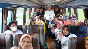 BRI Group Lepas Keberangkatan 12.173 Pemudik Asyik Bersama BUMN 2024