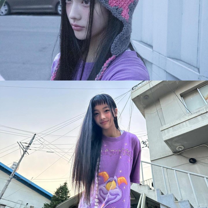 <p>ILLIT adalah girl group di bawah naungan anak perusahaan HYBE yang debut pada 25 Maret 2024 lalu. ILLIT terdiri dari 5 member, salah satunya IROHA yang di foto ini terlihat menggemaskan dengan baju berwarna ungunya. (Foto: Instagram @illit_official)</p>