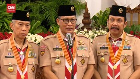 VIDEO: Dilantik Jokowi Jadi Ketua Kwarnas Pramuka, Buwas: Amanah Kedua