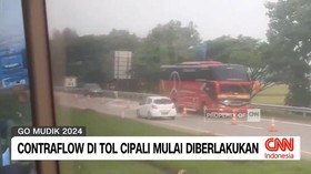 VIDEO: Tol Cipali Mulai Diberlakukan Contraflow
