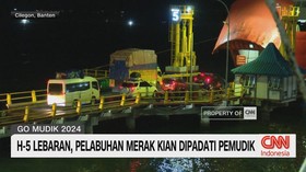 VIDEO: H-5 Lebaran, Pelabuhan Merak Kian Dipadati Pemudik