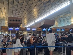 Puncak Arus Mudik, Antrean Check In di Terminal 3 Soetta Mengular