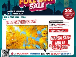 TV LED 50 UHD di Transmart Full Day Sale Hari Ini Diskon Rp 1,7 Juta