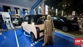 Cerita Maryam Mudik Pakai Mobil Listrik Biar Hemat