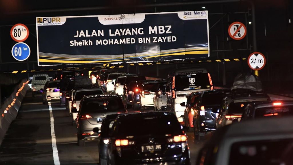 Arus Mudik via Tol MBZ Meningkat Hingga 101 Persen