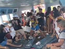 Perahu Bawa 41 Orang Tenggelam di Perairan Pulau Mantehage, Semua Selamat