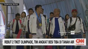 VIDEO: Rebut 2 Tiket Olimpiade, Tim Angkat Besi Tiba di Tanah Air