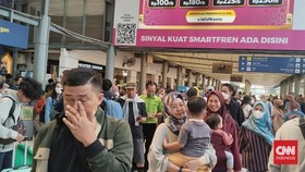 H-1 Lebaran, Pasar Senen Padat Pemudik