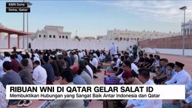 VIDEO: Ribuan WNI di Qatar Gelar Salat Id