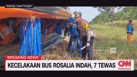 VIDEO: Kondisi Terkini Kecelakaan Bus Rosalia Indah