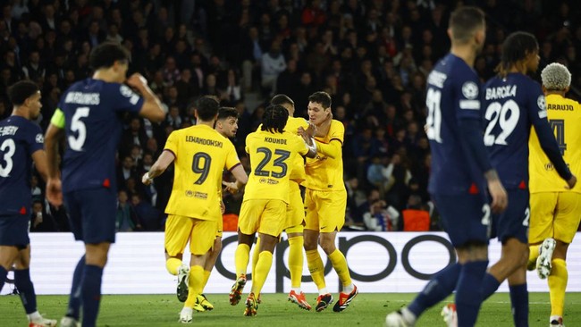 Barcelona berhasil mengalahkan Paris Saint Germain 3-2 pada leg pertama perempat final Liga Champions di Parc des Princes, Kamis (11/4) dini hari WIB.