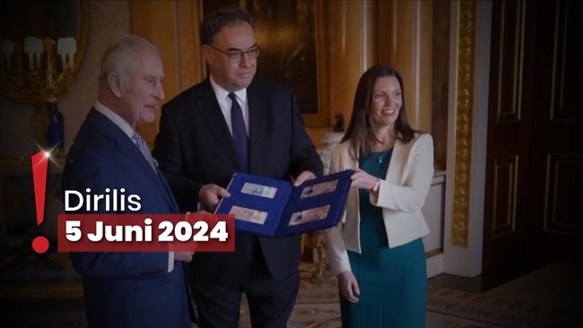 Raja Charles III Terima Uang Kertas Baru Nominal Pertama Berfoto Dirinya