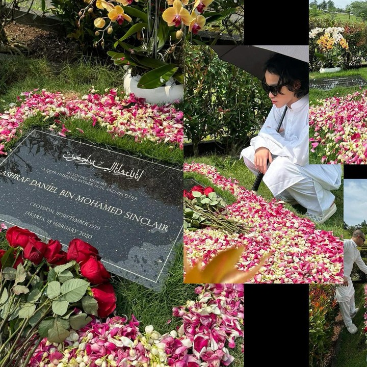 <p>Dalam momen ini, BCL memenuhi makam Ashraf dengan banyak kelopak bunga mawar. Di batu nisan, ia juga meninggalkan banyak mawar merah bertangkai, Bunda. (Foto: Instagram @itsmebcl)<br /><br /><br /></p>