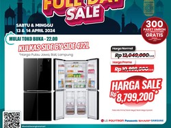 Banjir Diskon! Beli Kulkas di Transmart Full Day Sale Hemat sampai Rp 3,4 Juta