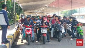 Arus Balik, Pemudik Motor Membludak di Pelabuhan Bakauheni