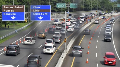 Jumat Pagi, Tol Jagorawi Arah Puncak Berlakukan Contraflow