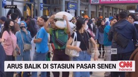 VIDEO: Pantauan Suasana Arus Balik di Stasiun Senen