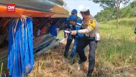 VIDEO: Laka Maut Tol Batang, Sopir Bus Rosalia Indah Jadi Tersangka