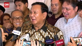 VIDEO: Hadiri Halal Bihalal di Rumah Airlangga, Prabowo: Mau Tau Aja