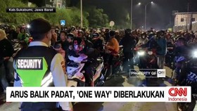 VIDEO: Arus Balik Padat, 'One Way' Diberlakukan