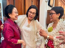 Isi Obrolan Penuh Tawa Sri Mulyani, Retno Marsudi dan Megawati