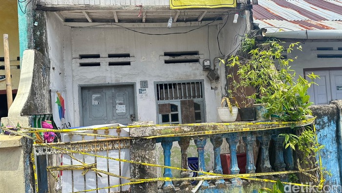 Rumah lokasi penemuan mayat wanita sisa tulang di Makassar.