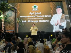 Airlangga Sapa Mardiono di Halalbihalal, Ungkit Koalisi Indonesia Bersatu