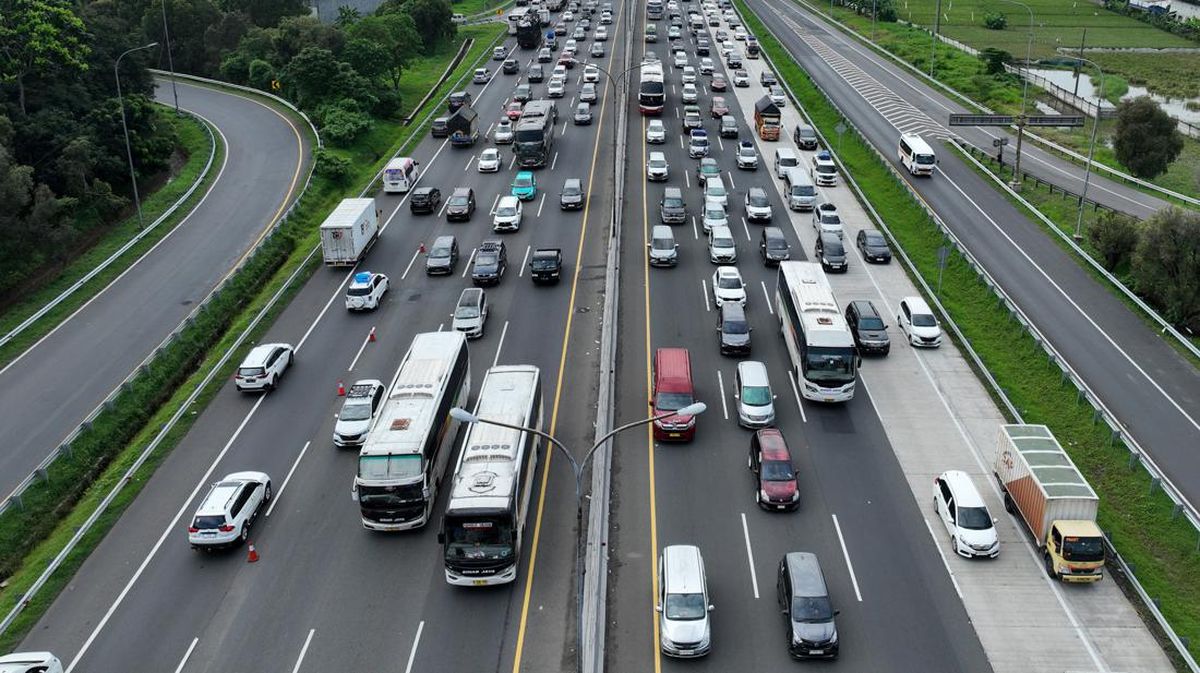 Mudik Lebaran, Contraflow Bakal Diterapkan Mulai KM 47 Tol Cikampek