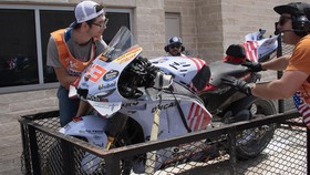 Marquez: Sakit Rasanya Jatuh saat Memimpin MotoGP Amerika