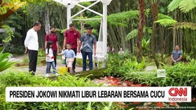 VIEO: Presiden Jokowi Nikmati Libur Lebaran Bersama Cucu