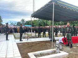 Danramil Aradide Korban Penembakan OPM di Paniai Dimakamkan di TMP Nabire