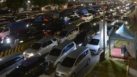 FOTO: Penampakan Puncak Arus Balik di Pelabuhan Bakauheni