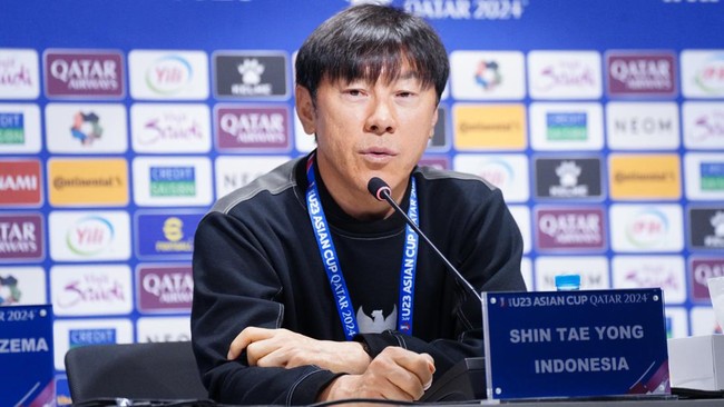 Pelatih Timnas Indonesia U-23 Shin Tae Yong mengaku sangat senang bisa membawa timya lolos ke perempat final Piala Asia U-23 2024.
