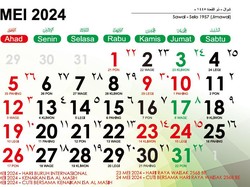 Tanggal Merah Mei 2024, Ada 13 Hari Libur dan Cuti Bersama