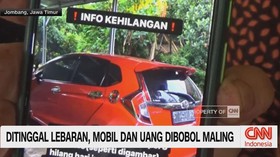 VIDEO: Ditinggal Lebaran, Mobil dan Uang Dibobol Maling