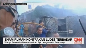 VIDEO: Enam Rumah Kontrakan Ludes Terbakar