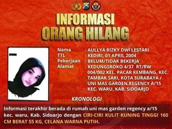 Misteri Hilangnya 2 Cewek Surabaya Aullya dan Endang