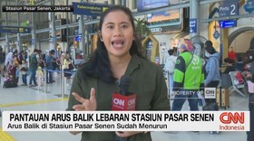 VIDEO: Arus Balik Lebaran Stasiun Pasar Senen Sudah Menurun