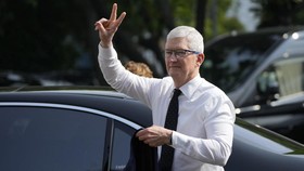 FOTO: Momen Bos Apple Tim Cook Sambangi Istana Jokowi