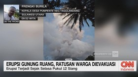VIDEO: Erupsi Gunung Ruang, 838 Jiwa Terdampak dan Mengungsi