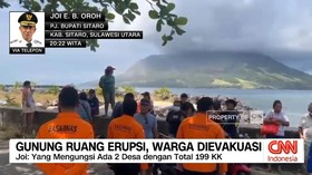 VIDEO: Erupsi Gunung Ruang, Warga Dievakuasi