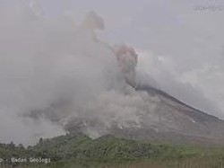 Gunung Merapi Muntahkan Awan Panas 1 Km Sore Ini