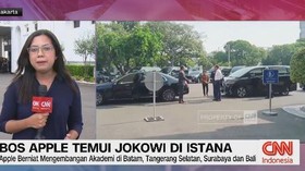 VIDEO: Laporan Terkini, Bos Apple Tim Cook Bertemu Jokowi di Istana