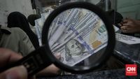 Rupiah Tersenyum Tipis Ke Rp15.857 Sore Ini